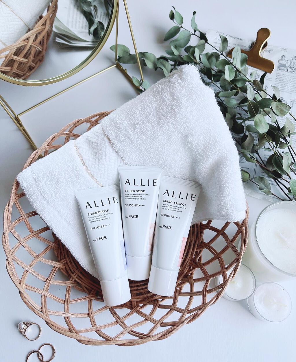 ⁡
⁡
ファンデーションの要らない
日焼け止め下地⁉️🕶💕
⁡
ALLIE
『クロノビューティカラーチューニングＵＶ』
SPF50+ PA++++
⁡
✿ENNUI PURPLE（紫陽花しずく＆セージの香り）
✿SUNNY APRICO