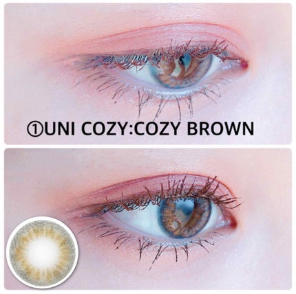 UNI COZY/THEPIEL/カラーコンタクトレンズを使ったクチコミ(3枚目)