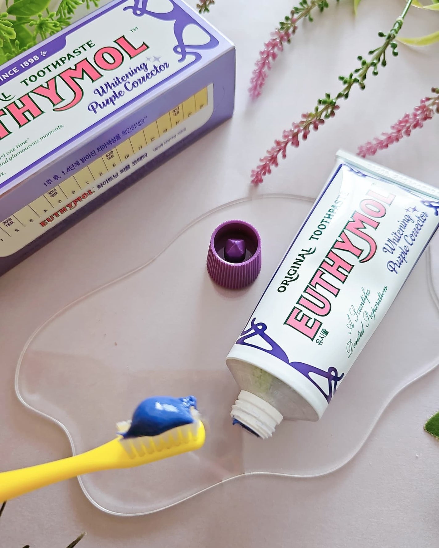 ホワイトパープル歯みがき ピーチフローラルミントの香り/EUTHYMOL/歯磨き粉を使ったクチコミ(3枚目)