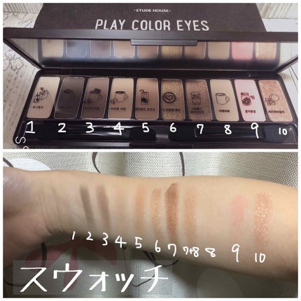 プレイカラー アイシャドウ/ETUDE/アイシャドウパレットを使ったクチコミ(2枚目)