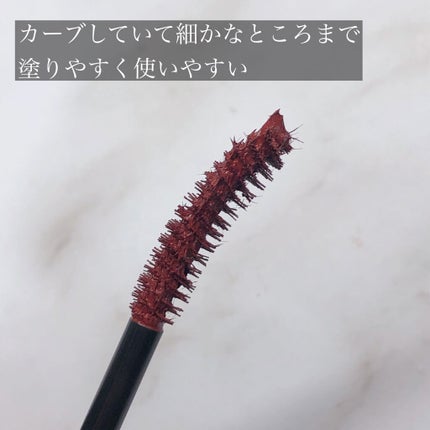 セリア MP フィルムマスカラ ロングラッシュのクチコミ「色気漂うボルドーカラーのマスカラで垢抜けた目元に💃🏻
✨セリア MP フィルムマスカラ .....」(3枚目)