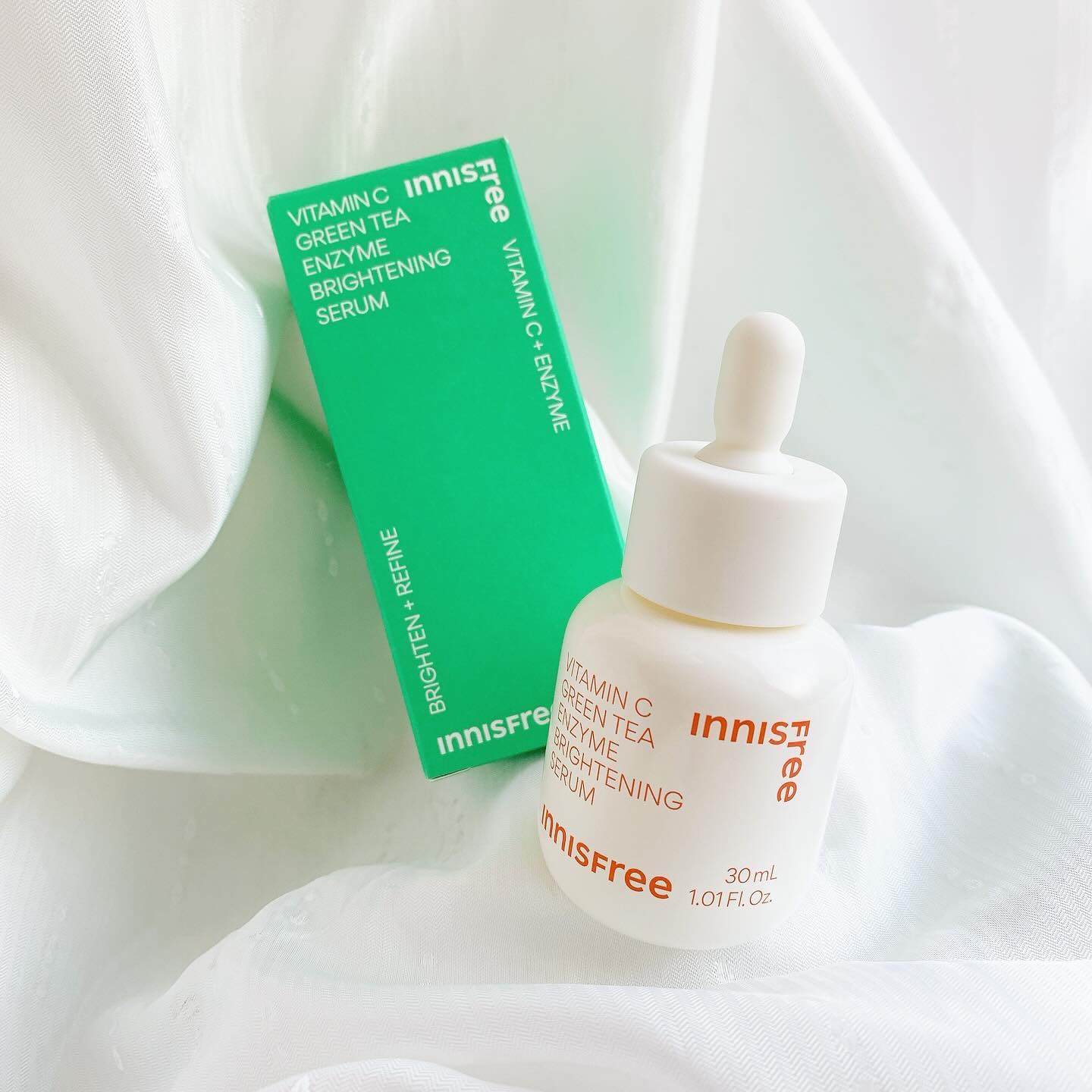 ガラス玉のような輝くピュア肌へ🐣💛

イニスフリー
ビタC グリーンティーエンザイム ブライト セラム 
30mL
3,960円(税込)


デュアルビタミンC誘導体*1が
お肌の内側までしっかり浸透し
うるおいバリアをサポート🛡️
