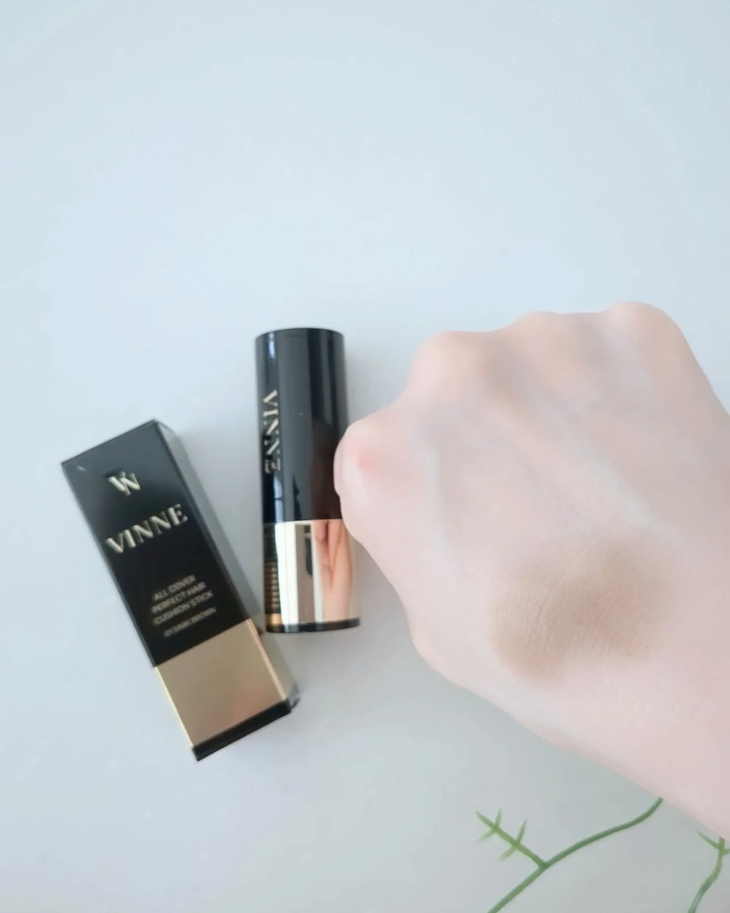 オールカバー パーフェクト ヘアクッション スティック/VINNE /ヘアカラーを使ったクチコミ（3枚目）