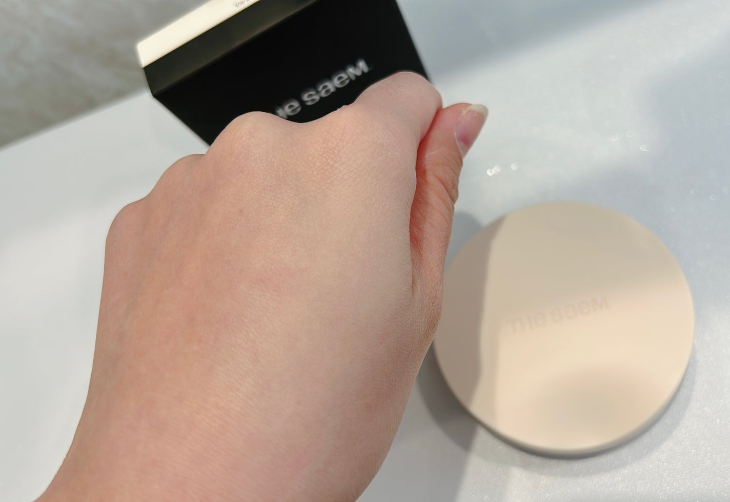 カバーパーフェクションコンシーラークッション/the SAEM/リキッドコンシーラーを使ったクチコミ(8枚目)