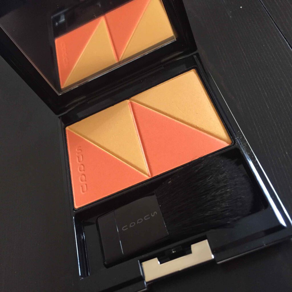 ピュア カラー ブラッシュ 119 蜜柑重 -MIKANGASANE/SUQQU/パウダーチークを使ったクチコミ（1枚目）