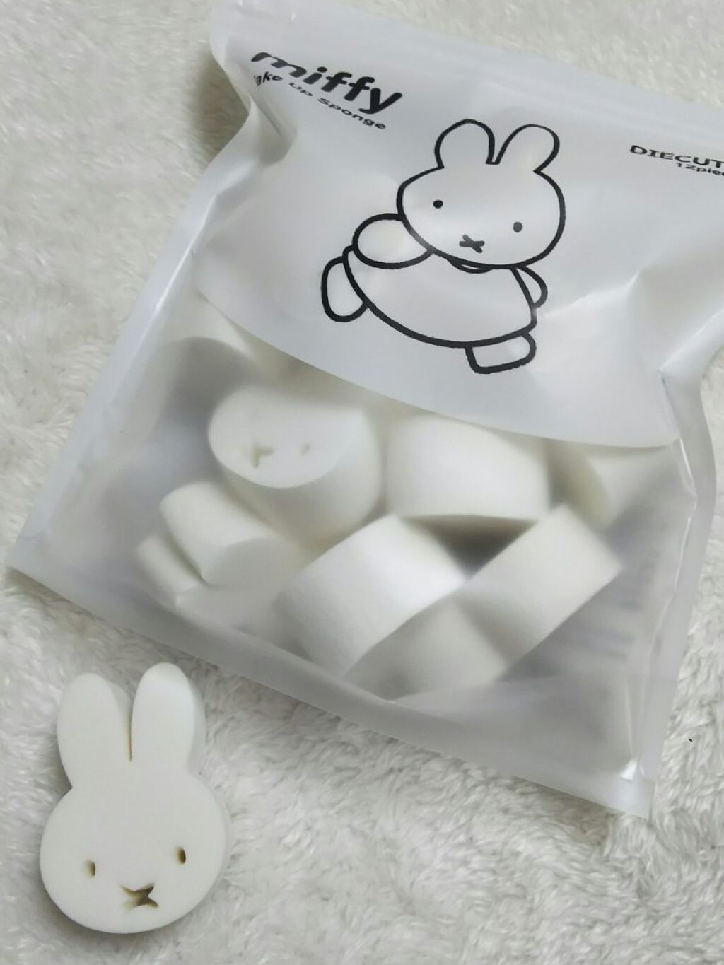 miffy ダイカットパフ /ミッフィー メイクアップシリーズ/パフ・スポンジを使ったクチコミ（2枚目）
