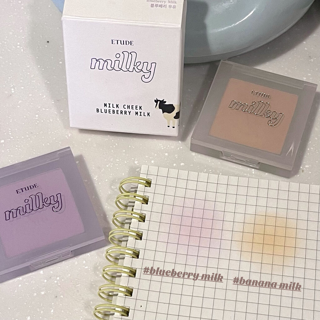 ミルクチーク/ETUDE/パウダーチークを使ったクチコミ（2枚目）