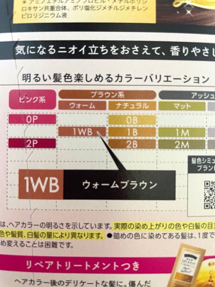 ブローネ ルミエスト ヘアカラーのクチコミ「白髪も黒髪も✨✨
ブローネ🤍ルミエスト ヘアカラー クリームタイプ
1WB ウォームブラウン.....」(3枚目)