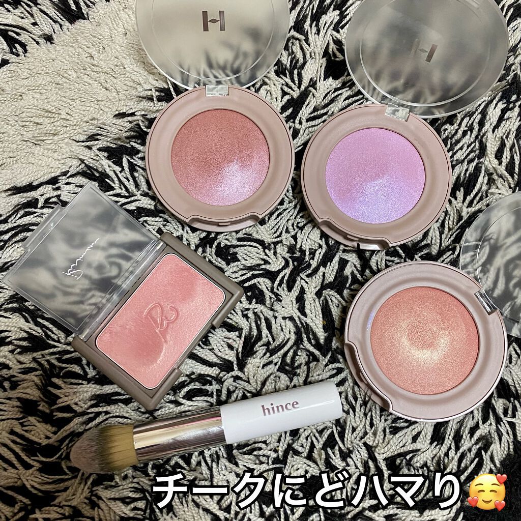 トゥルーディメンショングロウチーク/hince/パウダーチークを使ったクチコミ（1枚目）