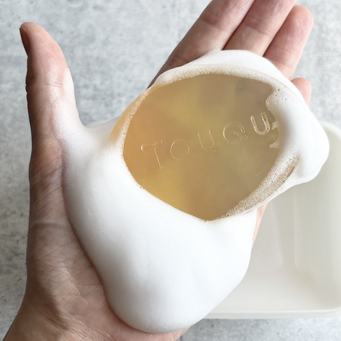 TOUQU to tone　シュガーソープ/TOUQU to tone/洗顔石鹸を使ったクチコミ（1枚目）