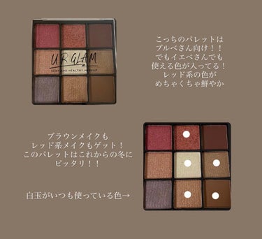 UR GLAM　BLOOMING EYE COLOR PALETTE/U R GLAM/パウダーアイシャドウを使ったクチコミ（3枚目）