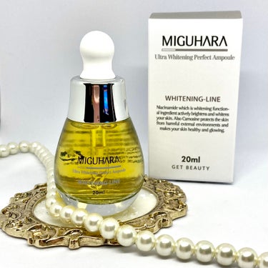 MIGUHARA Ultra Whitening Perfect Ampouleのクチコミ「＼美白鎮静／


電球アンプル💡💛


┈┈┈┈┈┈┈┈┈┈┈┈┈┈┈┈
MIGUHARA
ウ.....」（3枚目）