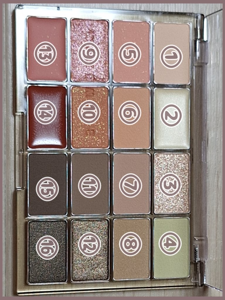 ソフトブラーリングアイパレット/wakemake/アイシャドウパレットを使ったクチコミ(3枚目)