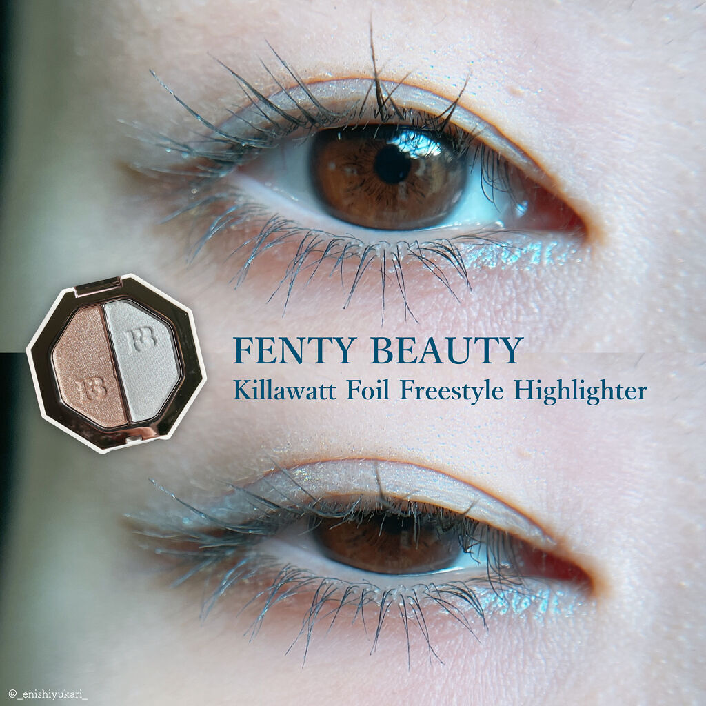 KILLAWATT FREESTYLE HIGHLIGHTER DUO/FENTY BEAUTY BY RIHANNA/パウダーハイライトを使ったクチコミ（1枚目）