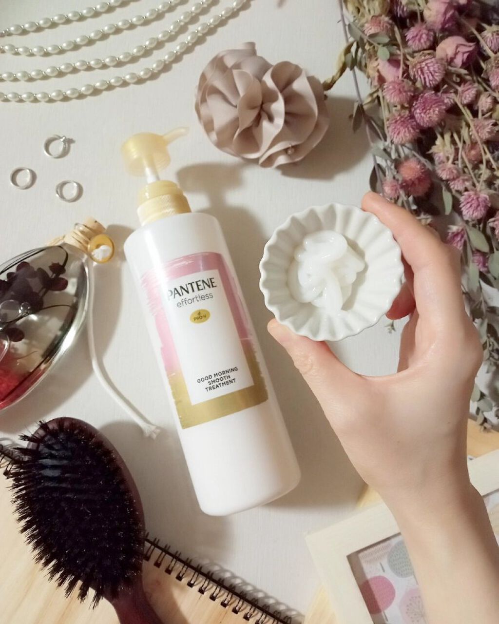 パンテーン エフォートレス グッドモーニング スムース シャンプー／トリートメント トリートメント480g/パンテーン/市販シャンプーを使ったクチコミ（3枚目）