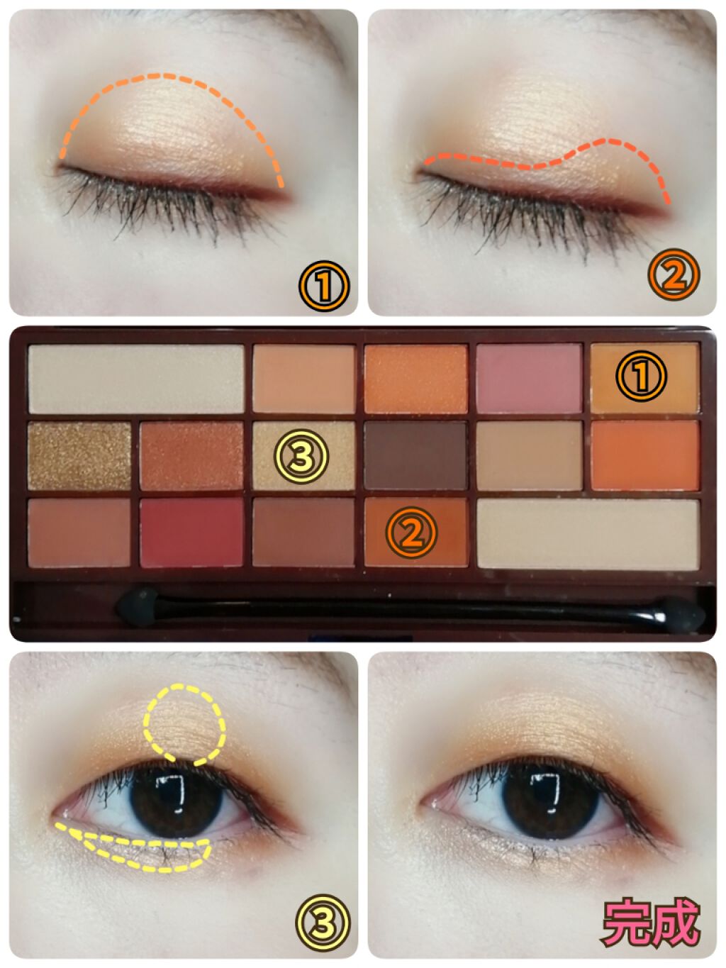 アイラブチョコレート/MAKEUP REVOLUTION/アイシャドウパレットを使ったクチコミ（2枚目）