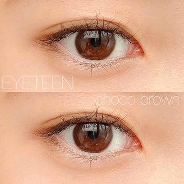 EyeTeen Choco Brown(アイティーンチョコブラウン)/OLENS/カラーコンタクトレンズを使ったクチコミ（1枚目）