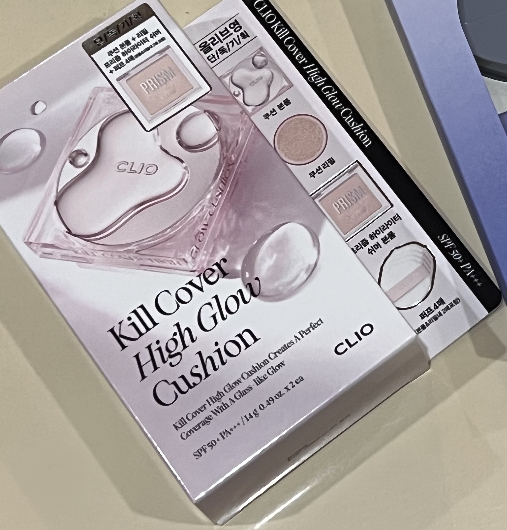 キル カバー ハイ グロウ クッション 02 ランジェリー(LINGERIE)/CLIO/クッションファンデーションを使ったクチコミ（3枚目）