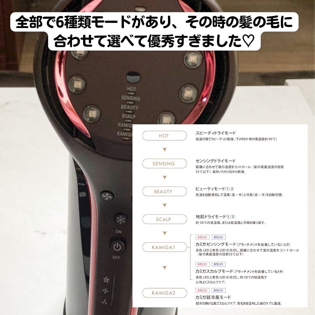 N-LED Sonic KAMIGA/アデランス/ドライヤーを使ったクチコミ(2枚目)