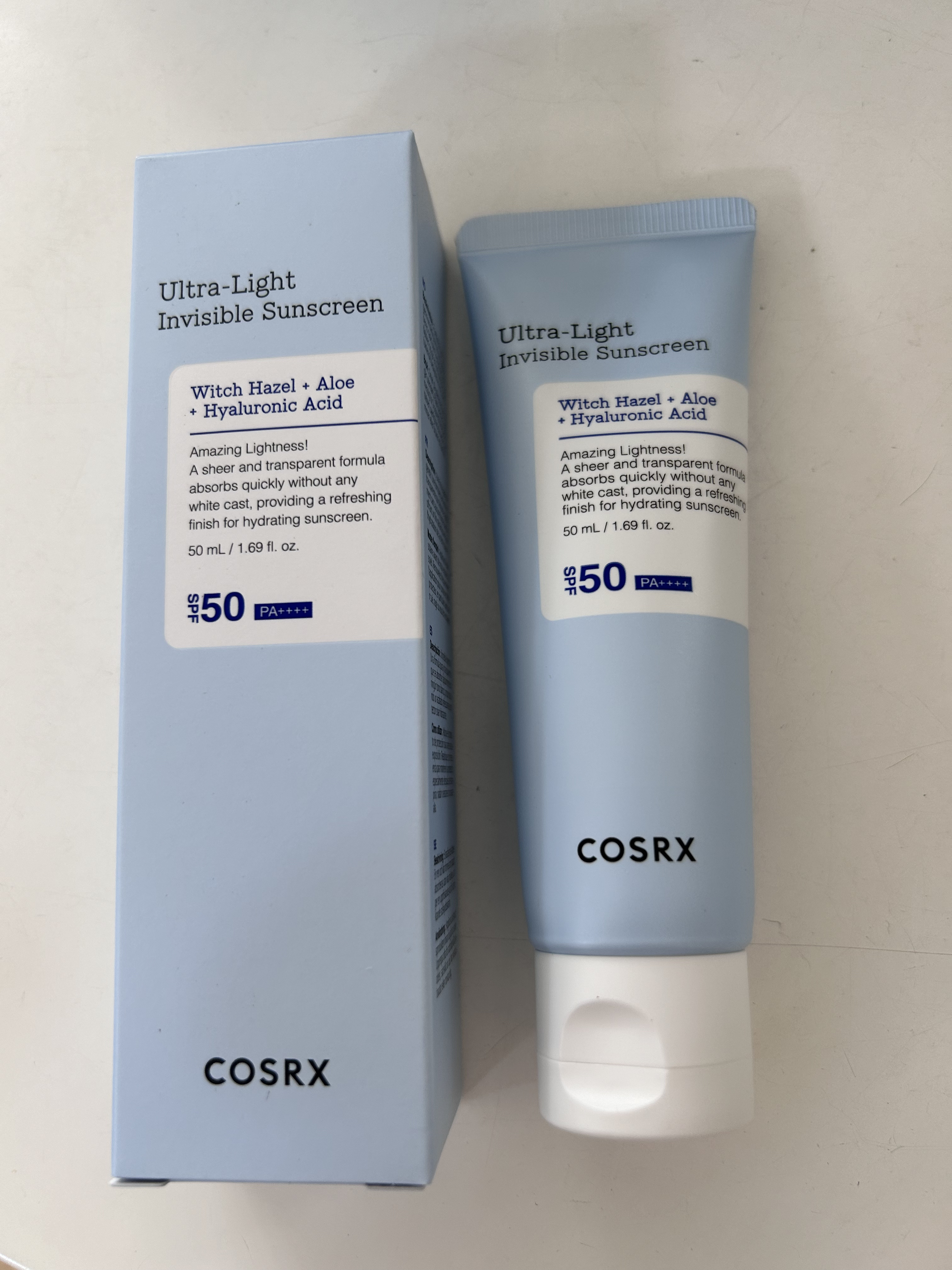 ウルトラライト透明UVクリーム/COSRX/日焼け止めクリームを使ったクチコミ（3枚目）
