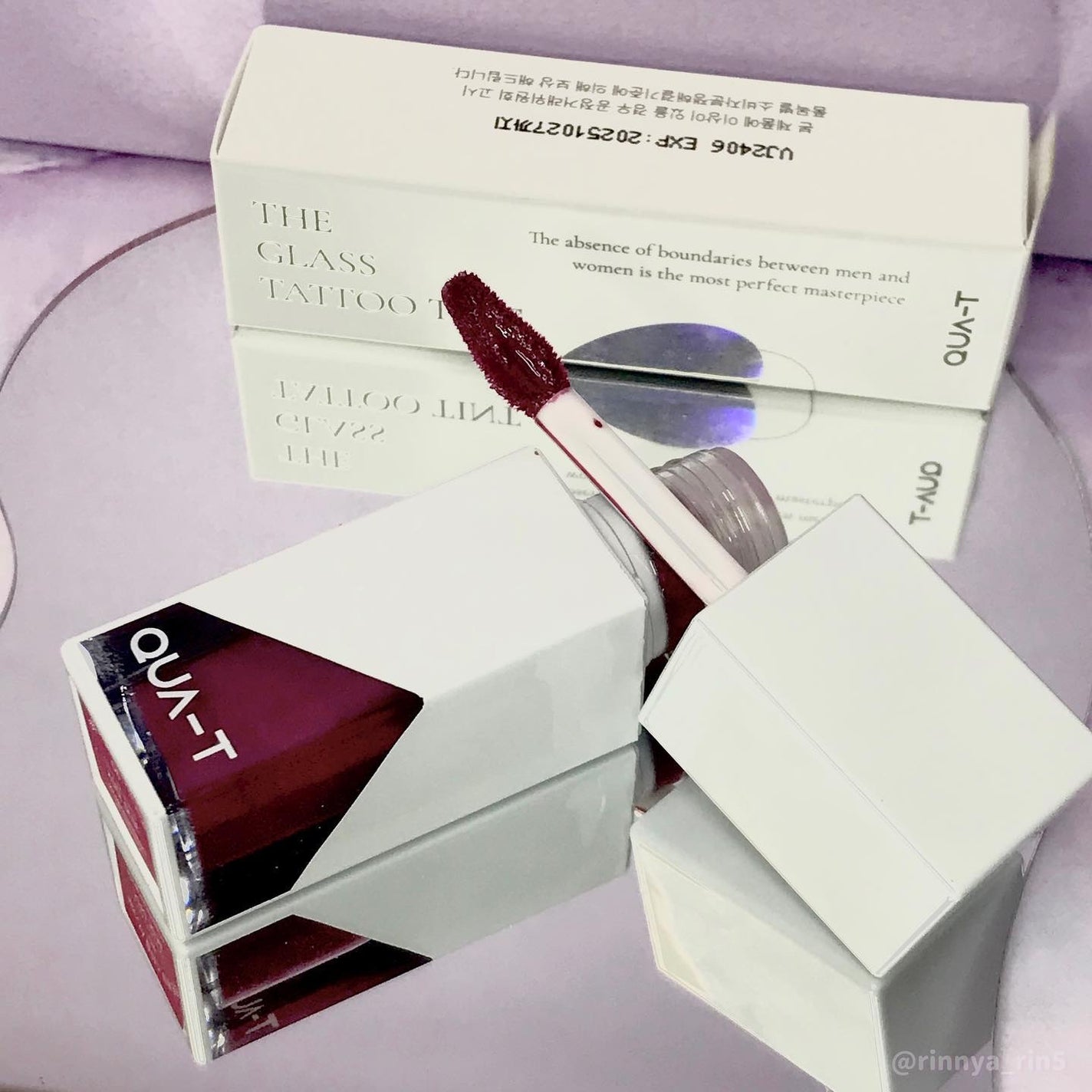 ザグラスタトゥーティント/QUA-T/リップティントを使ったクチコミ(6枚目)