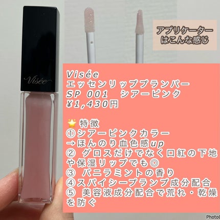 エッセンス リッププランパー/Visée/リッププランパーを使ったクチコミ(2枚目)