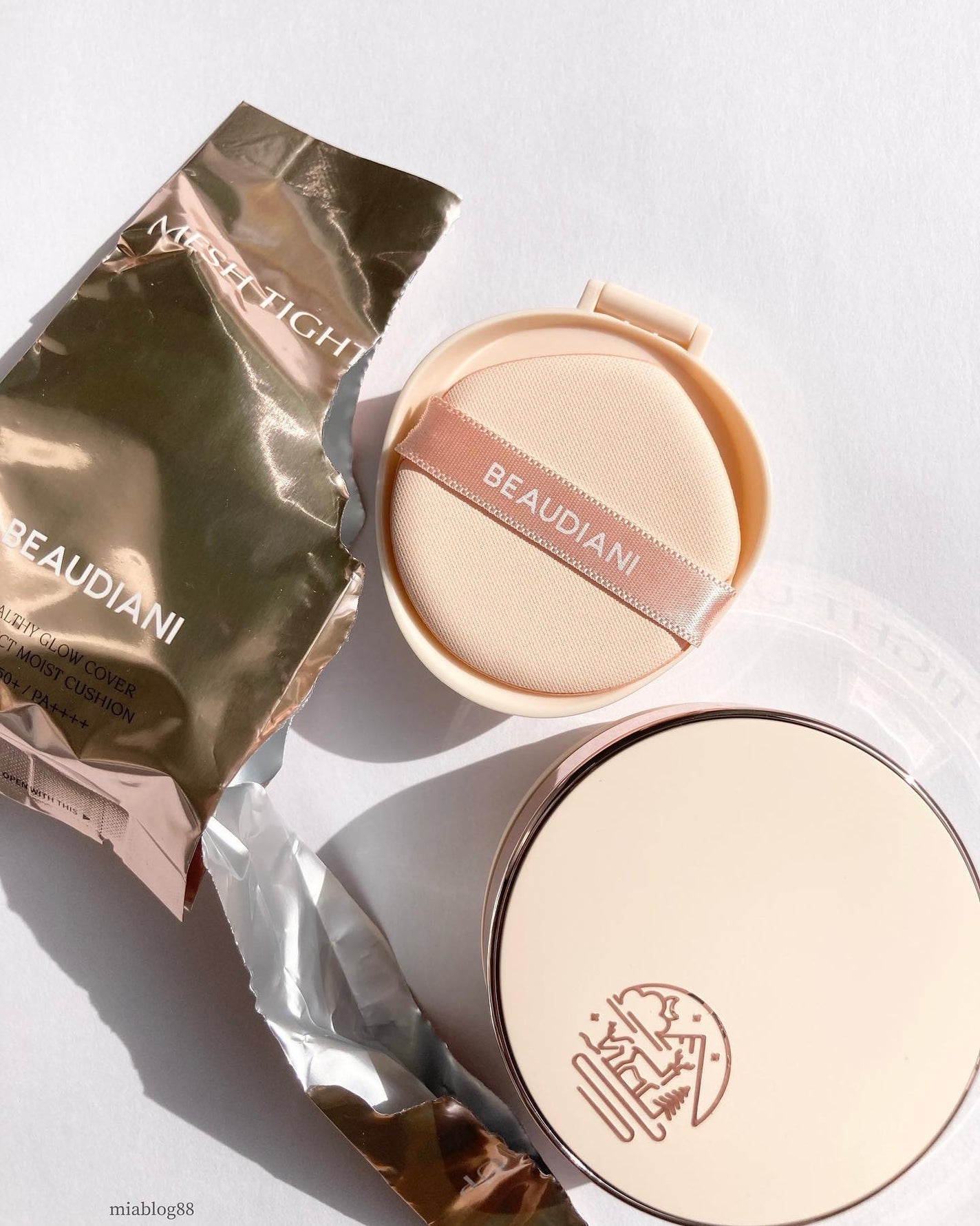 メッシュタイトアップクッション/BEAUDIANI/クッションファンデーションを使ったクチコミ(4枚目)