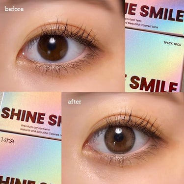 i-sha SHINE SMILE/蜜のレンズ/カラーコンタクトレンズを使ったクチコミ（4枚目）