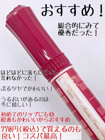 むちぷるティント/キャンメイク/リップティントを使ったクチコミ(5枚目)