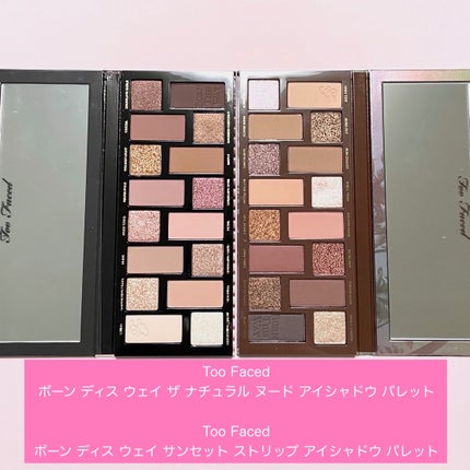 ボーン ディス ウェイ ザ ナチュラル ヌード アイシャドウ パレット/Too Faced/アイシャドウパレットを使ったクチコミ(1枚目)