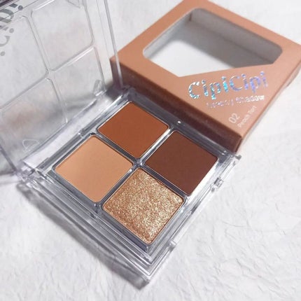 ドレッシーシャドウR 02 ピーチタルト/CipiCipi/アイシャドウパレットを使ったクチコミ(3枚目)