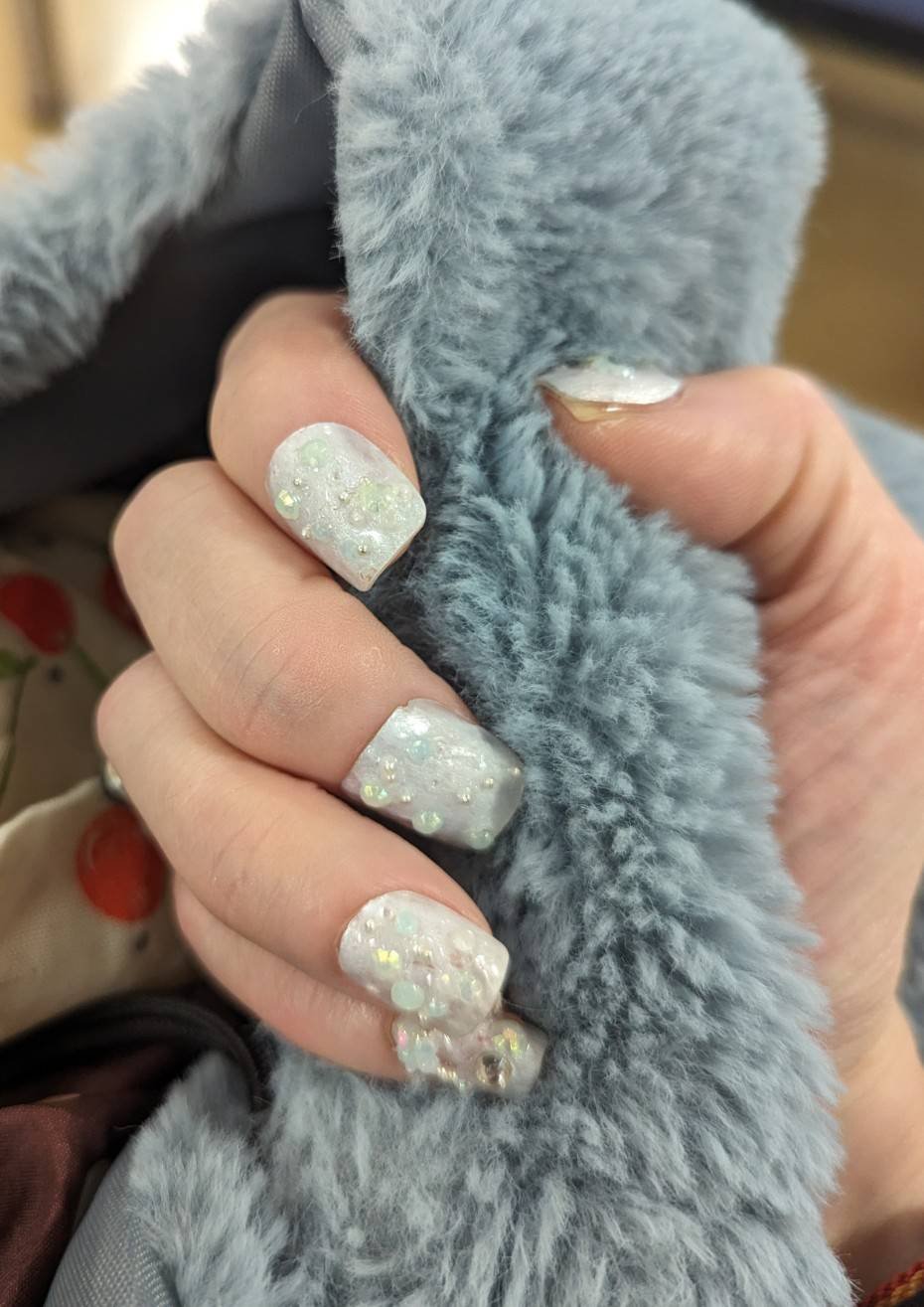 ネイルホリック リミテッドカラー Spring knit Collection BL932 ファンシーブルー/ネイルホリック/マニキュアを使ったクチコミ（1枚目）