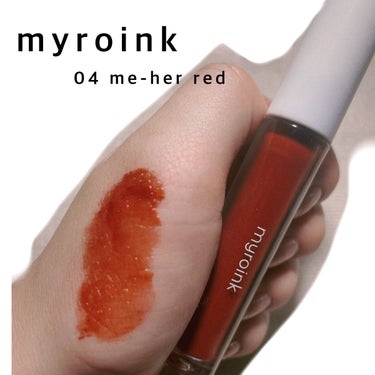 カラーフォーミーリップティント 04 me-her red/myroink/口紅の画像