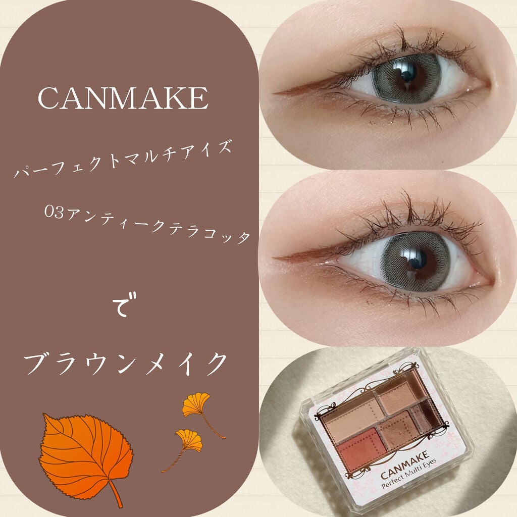 パーフェクトマルチアイズ/キャンメイク/アイシャドウパレットを使ったクチコミ(1枚目)