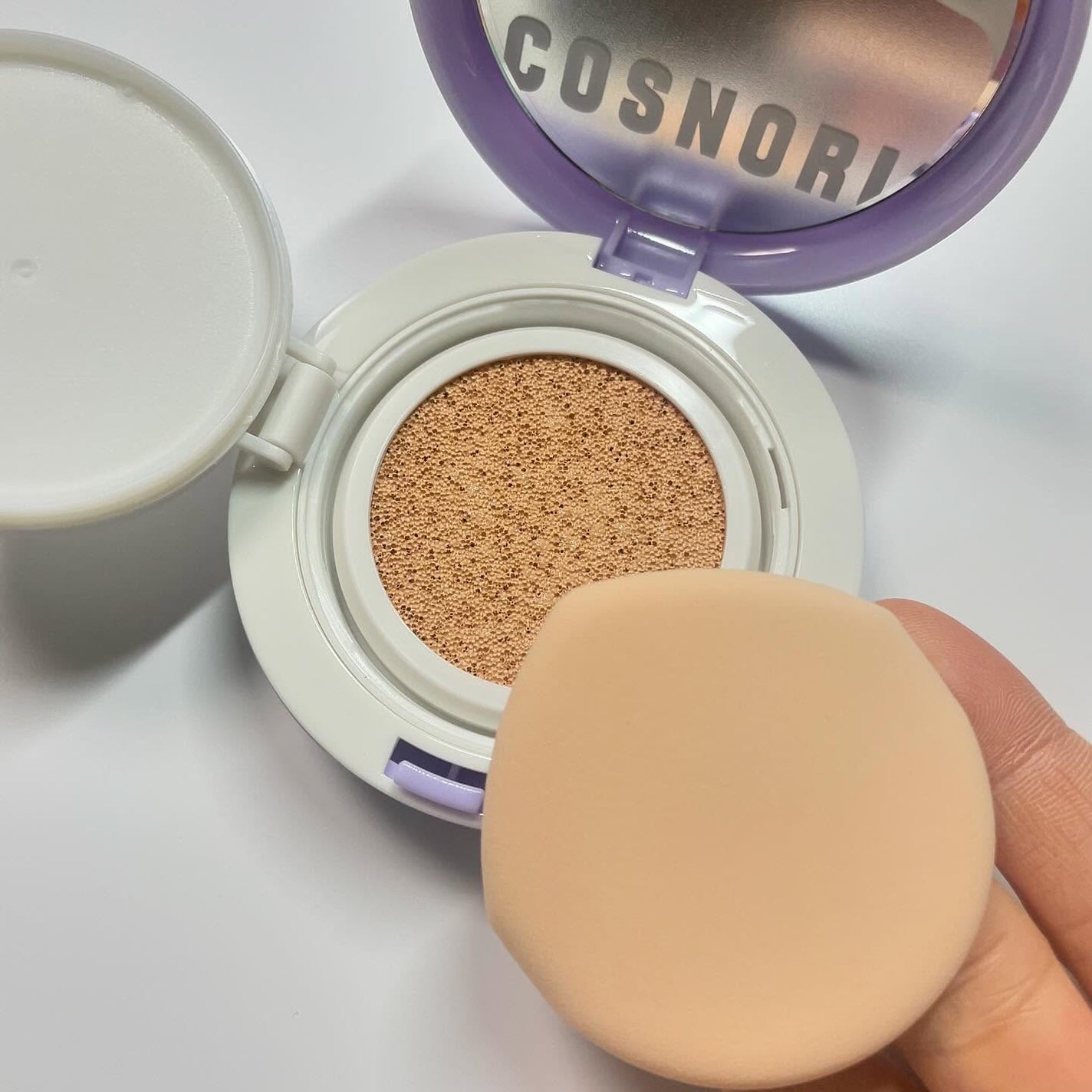 パンテノールバリアクッション/COSNORI/クッションファンデーションを使ったクチコミ(4枚目)