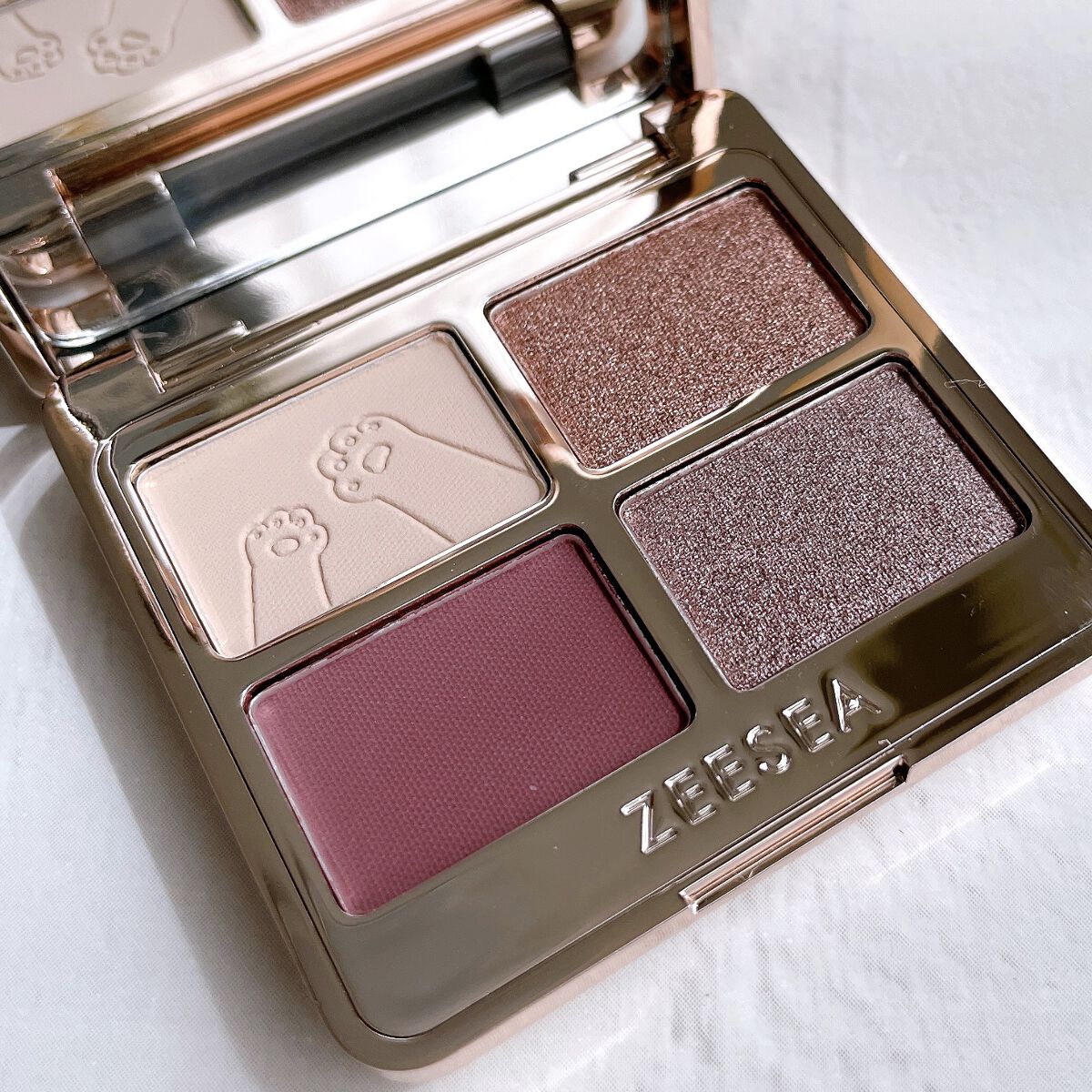 アニマルアイシャドウ(4シェード) 08 縁結び御守/ZEESEA/アイシャドウパレットを使ったクチコミ（2枚目）