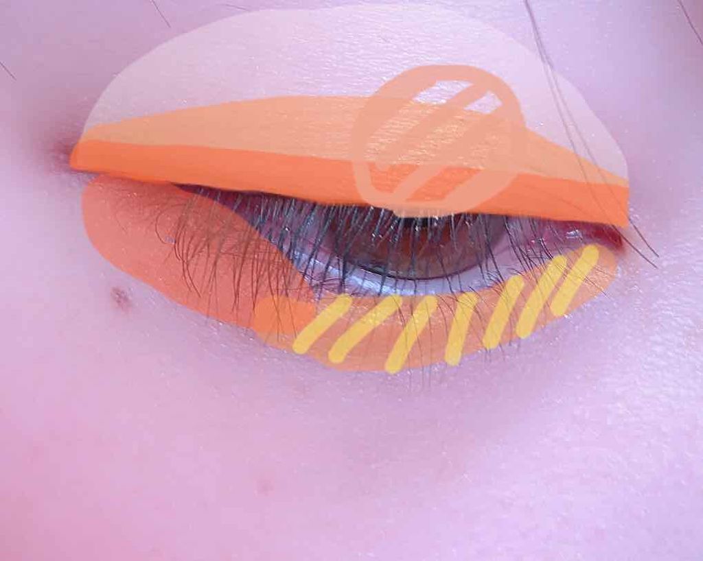 パウダーアイシャドウ ブルーミングキティ/DAISO/アイシャドウパレットを使ったクチコミ（3枚目）