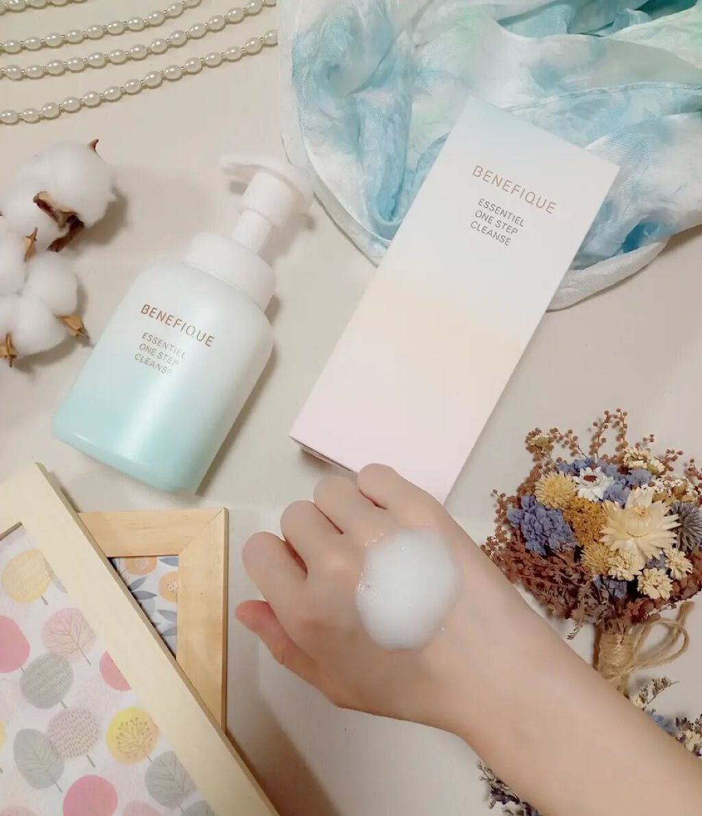 エッセンシャル ワンステップクレンズ/BENEFIQUE/泡洗顔を使ったクチコミ（2枚目）