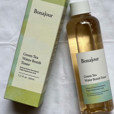 グリーンティーウォーターボムトナー/Bonajour/化粧水を使ったクチコミ（2枚目）
