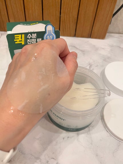 レッドブレミッシュクリアクイックスージングパック/Dr.G/拭き取り化粧水を使ったクチコミ(2枚目)