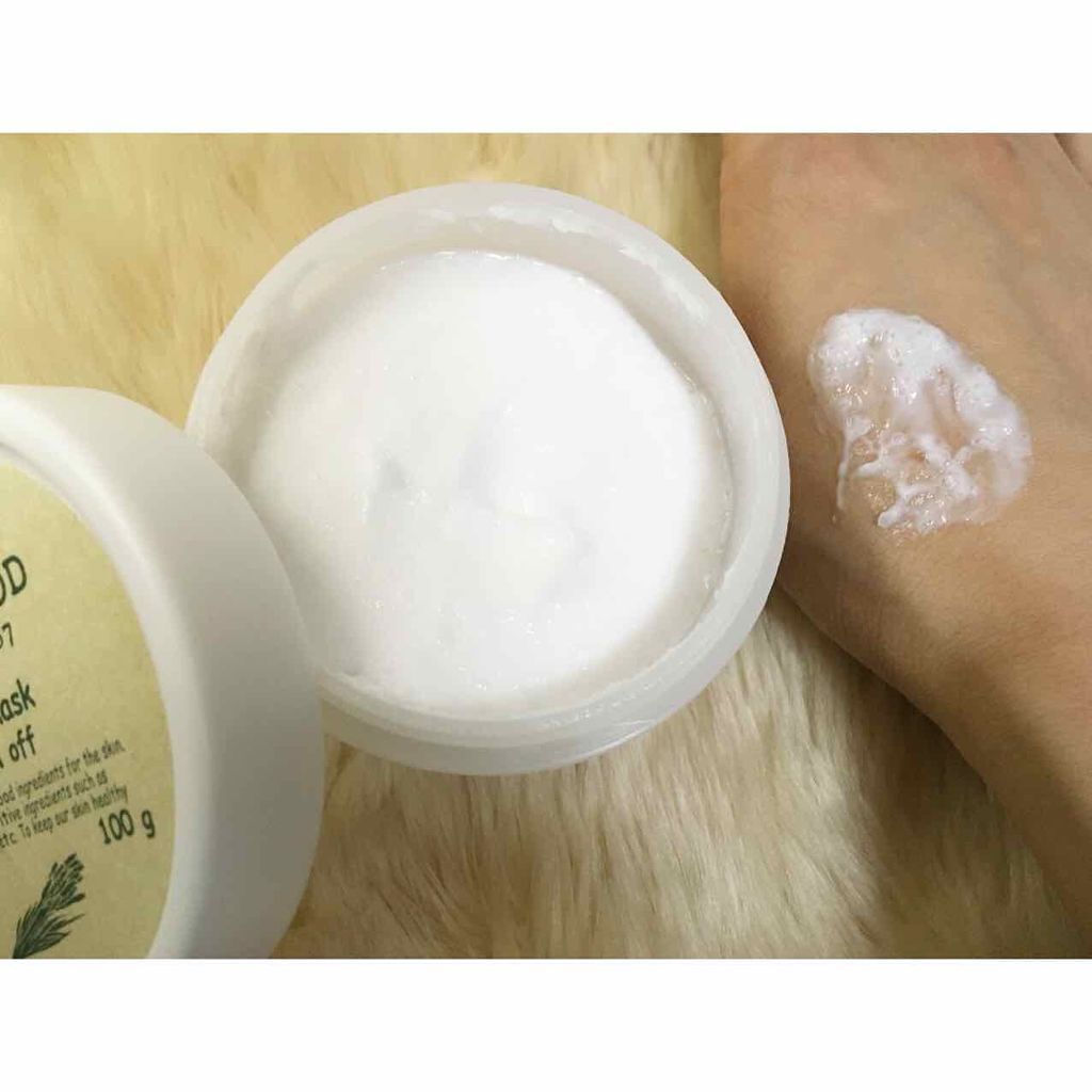 ライスマスク ウォッシュオフ/SKINFOOD/洗い流すパック・マスクを使ったクチコミ(2枚目)