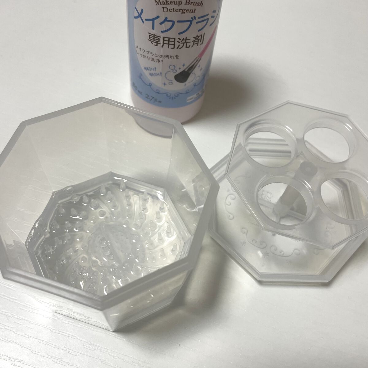 メイクブラシ専用洗剤/DAISO/その他化粧小物を使ったクチコミ（3枚目）