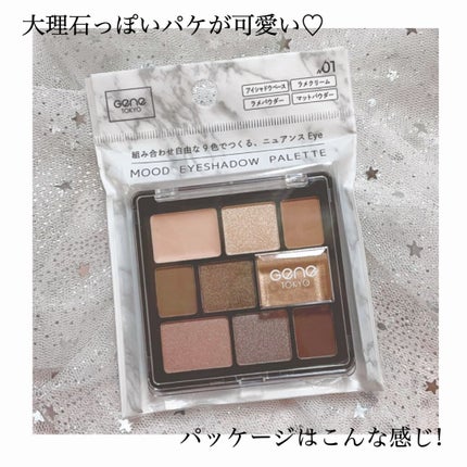 ムードアイシャドウパレット/GENE TOKYO/アイシャドウパレットを使ったクチコミ(3枚目)