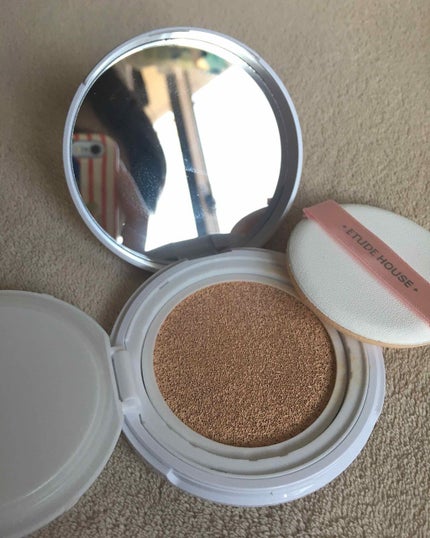 エニークッション オールデイパーフェクト/ETUDE/クッションファンデーションを使ったクチコミ(2枚目)