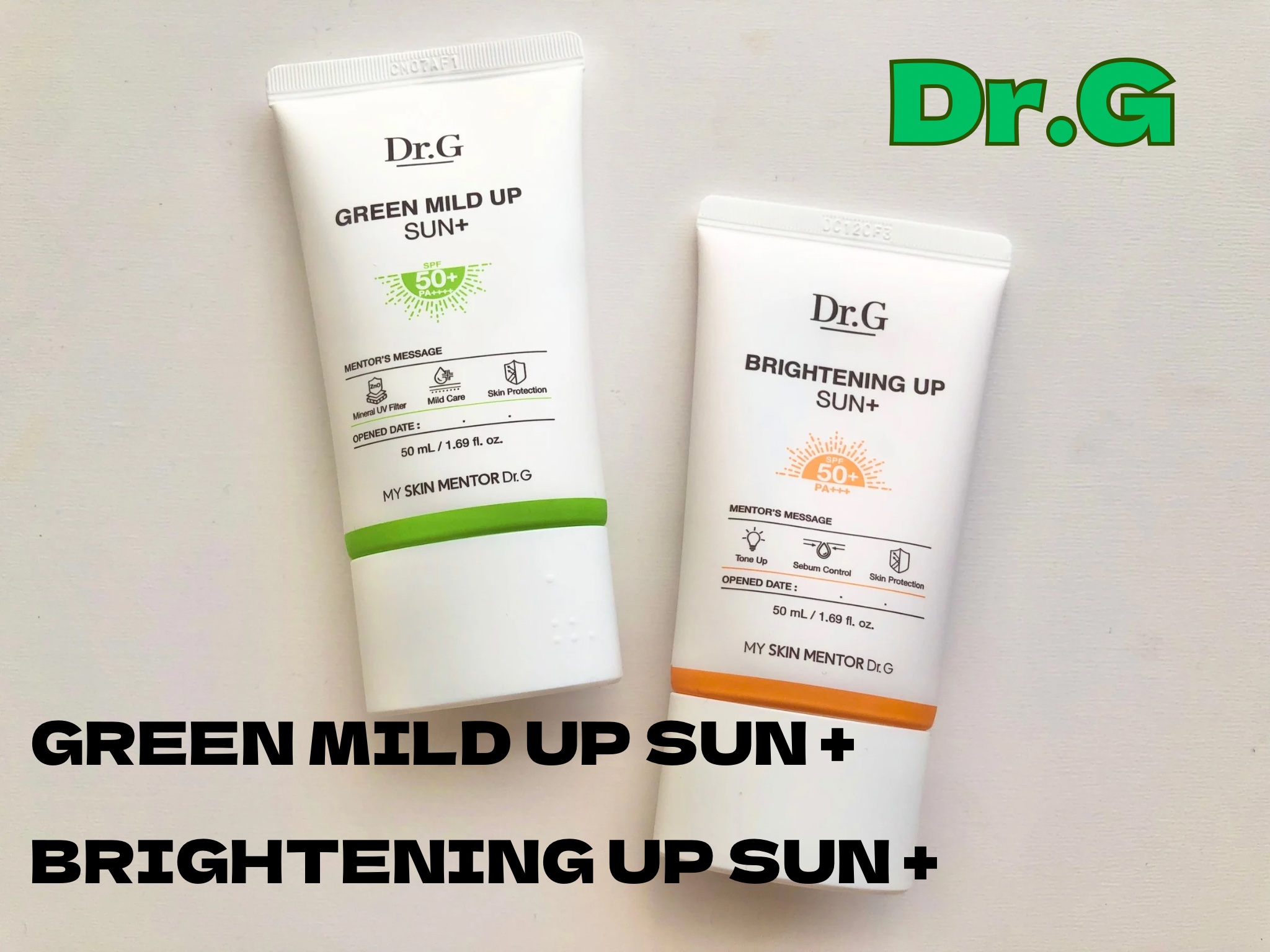 グリーンマイルドアップサンプラス/Dr.G/日焼け止めクリームを使ったクチコミ（1枚目）