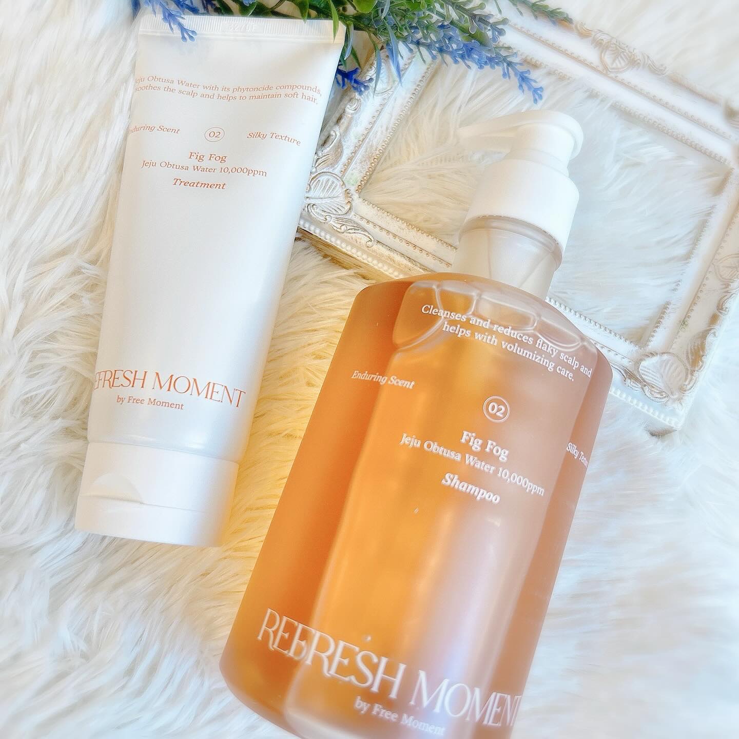 リフレッシュモーメントパフュームシャンプー/トリートメント Fig Fog/Free Moment /市販シャンプーを使ったクチコミ（2枚目）
