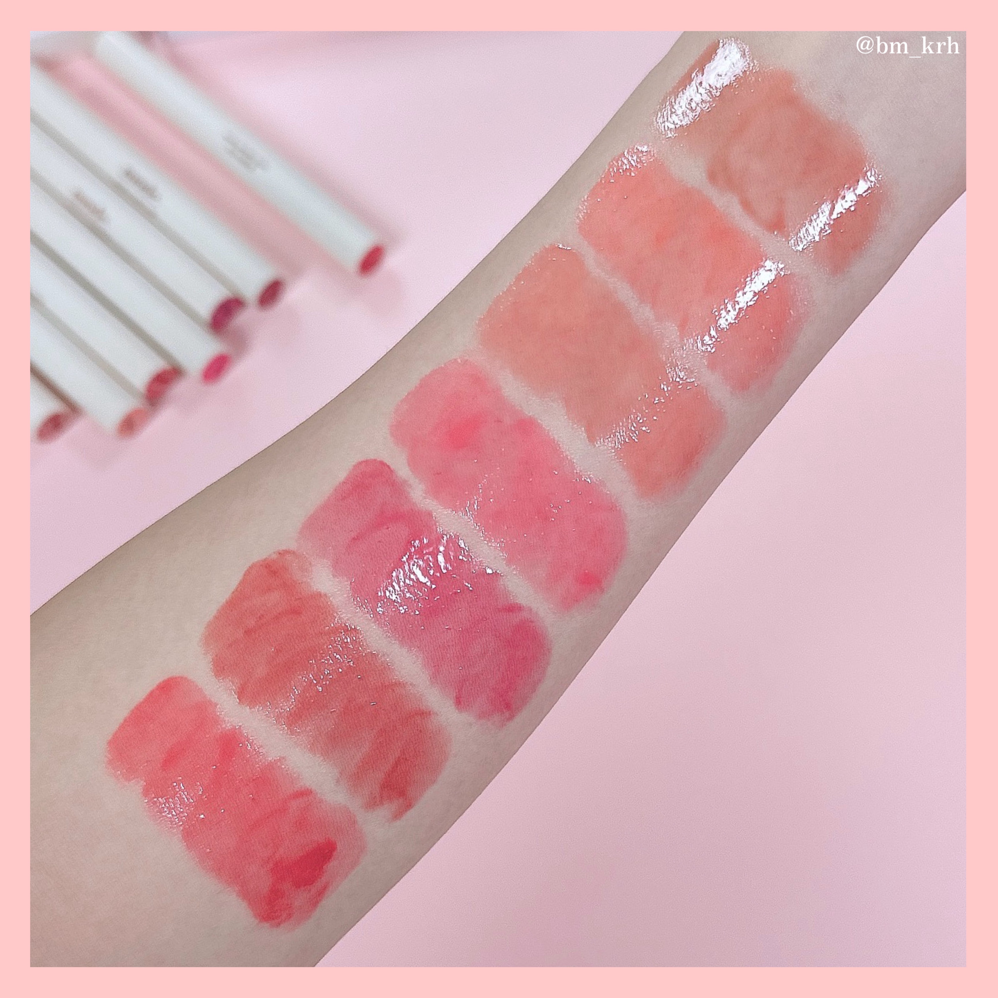 ドリズルバーム #07 アップルシュー/mude./口紅を使ったクチコミ（2枚目）