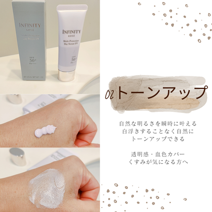 マルチプロテクション デイセラム UV/インフィニティ/日焼け止めクリームを使ったクチコミ(3枚目)