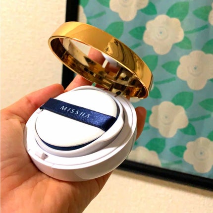 M クッション ファンデーション(モイスチャー)/MISSHA/クッションファンデーションを使ったクチコミ(1枚目)