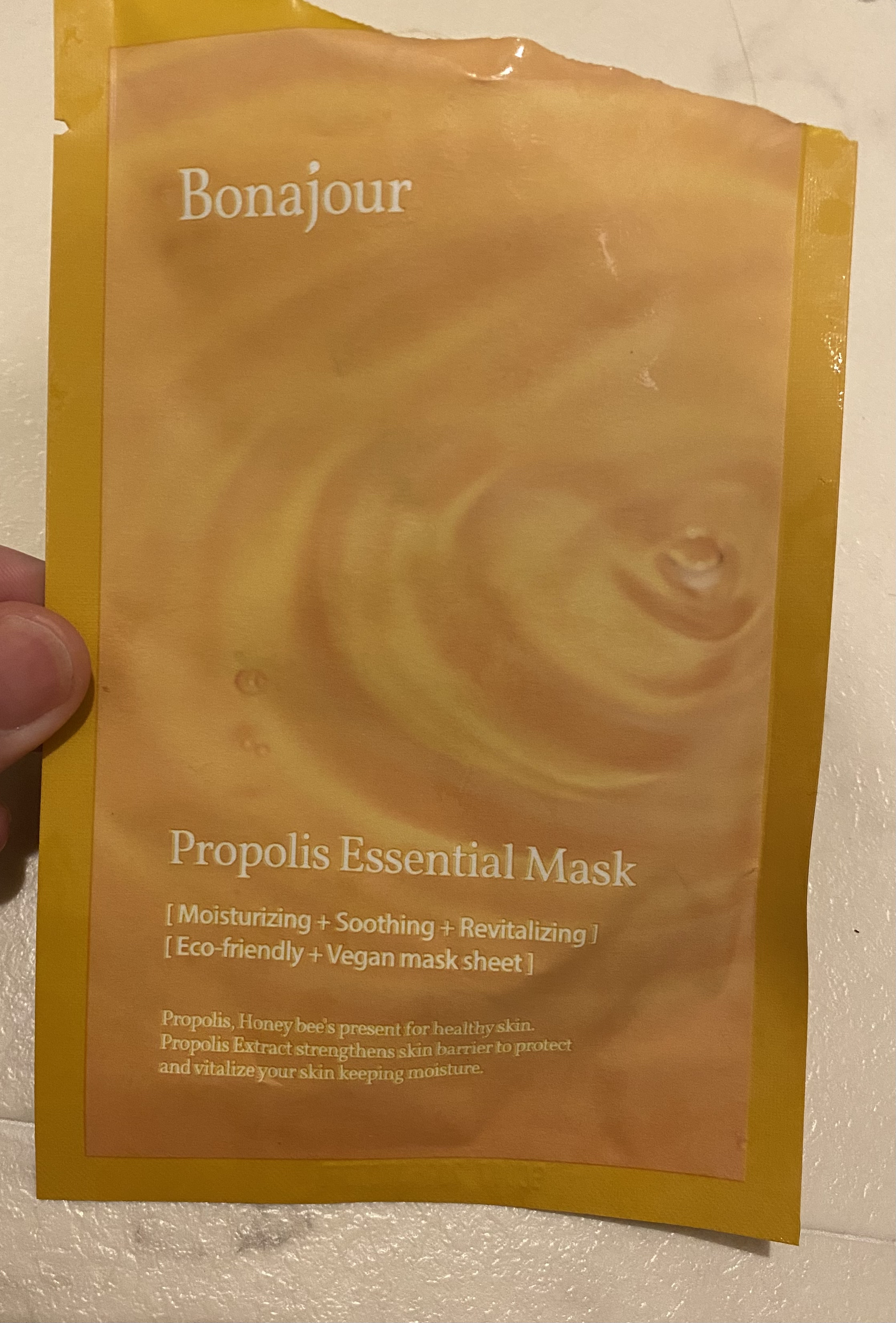 プロポリスエッセンシャルマスク/Bonajour/シートマスク・パックを使ったクチコミ（1枚目）